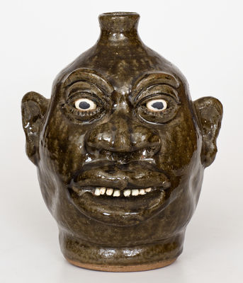 Lanier Meaders (Cleveland, Georgia) Stoneware Face Jug, fourth quarter 20th century