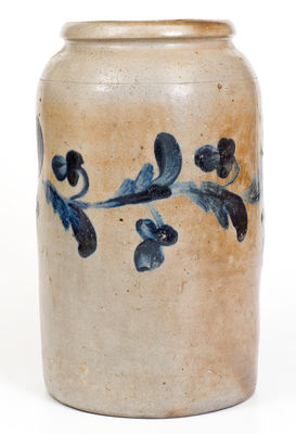 Two-Gallon attributed Henry H. Remmey, Philadelphia Stoneware Jar, circa 1830