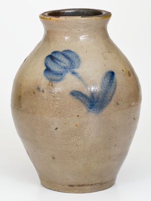 Unusual One-Gallon Stoneware Jar, Northwestern PA or Midwestern U.S. origin, third quarter 19th century