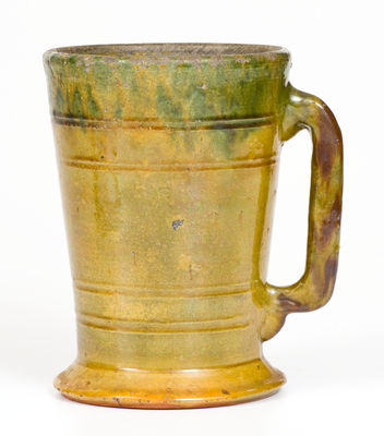 Isaac Stahl (Powder Valley, Pennsylvania) Redware Beer Mug, 1935