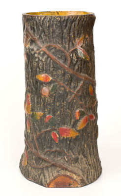 Rustic Redware Umbrella Stand, American, circa 1890