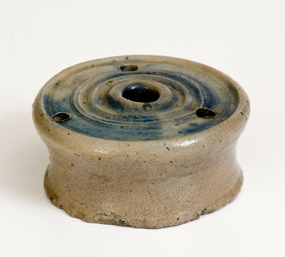 Cobalt-Decorated Stoneware Inkwell, early 19th century