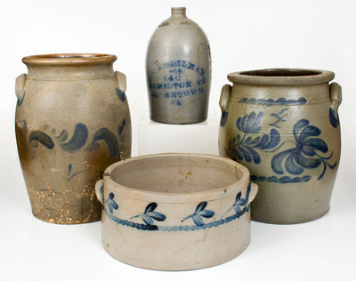 Lot of Four: Mid-Atlantic Stoneware Vessels