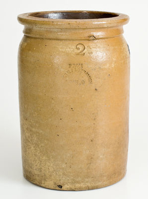 McDONALD & BENJAMIN / Cincinnati, Ohio Stoneware Jar