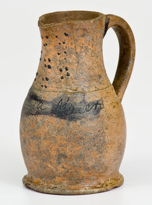 Rare Miniature Stoneware Presentation Pitcher, probably Virginia