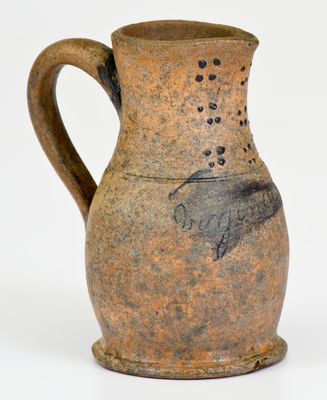 Rare Miniature Stoneware Presentation Pitcher, probably Virginia