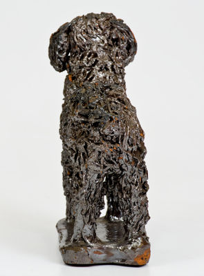 Fine Large-Sized Redware Figure of a Standing Dog, PA origin, possibly Anthony Bacher, Adams County