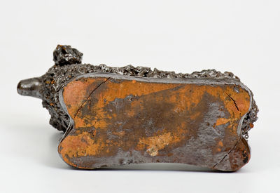 Fine Large-Sized Redware Figure of a Standing Dog, PA origin, possibly Anthony Bacher, Adams County