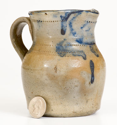 Scarce Small-Sized Randolph or Moore County, North Carolina Stoneware Pitcher