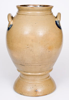 Exceedingly Rare and Important WM. MOYER / HARRISBURG, PA Stoneware Pedestal Water Cooler