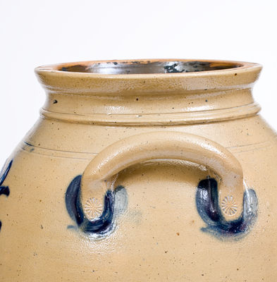 Exceedingly Rare and Important WM. MOYER / HARRISBURG, PA Stoneware Pedestal Water Cooler
