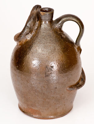 Rare Southern Stoneware Snake Jug, late 19th century