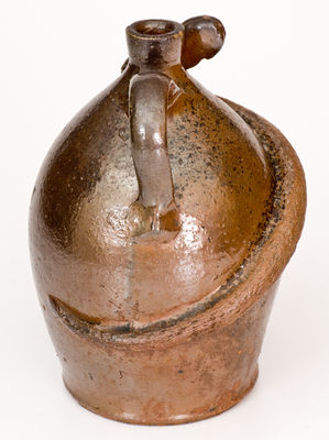 Rare Southern Stoneware Snake Jug, late 19th century