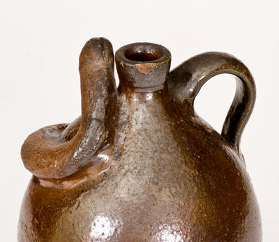 Rare Southern Stoneware Snake Jug, late 19th century