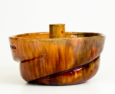 Very Rare UPTON M. BELL / Waynesboro, Pa. Redware Turk's Head Mold