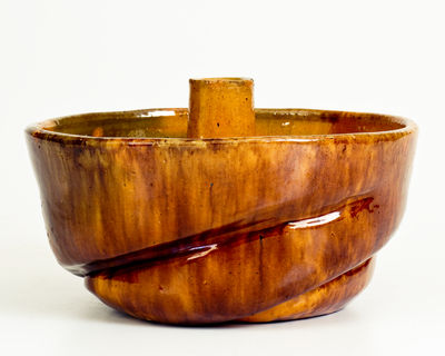 Very Rare UPTON M. BELL / Waynesboro, Pa. Redware Turk's Head Mold