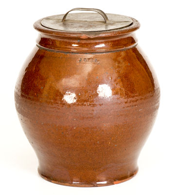 J. BELL (John Bell, Waynesboro, Pennsylvania) Redware Jar