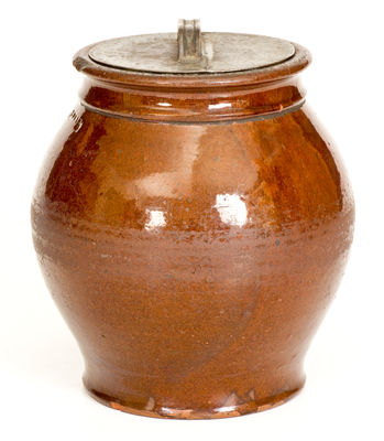 J. BELL (John Bell, Waynesboro, Pennsylvania) Redware Jar