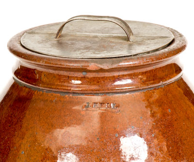 J. BELL (John Bell, Waynesboro, Pennsylvania) Redware Jar
