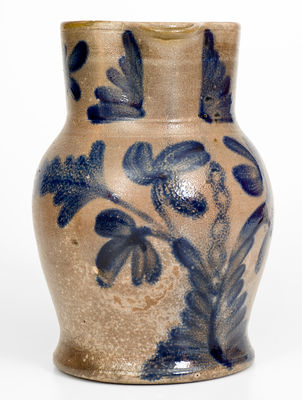 Attrib. Henry Harrison Remmey, Philadelphia, PA Stoneware Pitcher w/ Elaborate Decoration