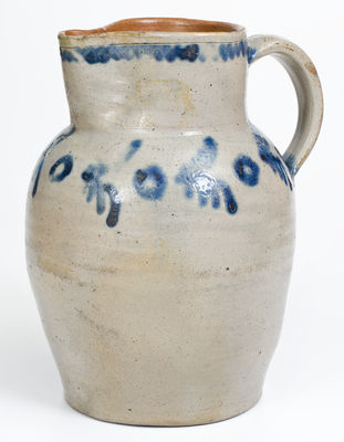 One-Gallon Stoneware Pitcher attrib. David Parr, Sr. and James Burland, Baltimore, MD, circa 1815-1821.