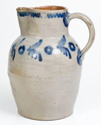 One-Gallon Stoneware Pitcher attrib. David Parr, Sr. and James Burland, Baltimore, MD, circa 1815-1821.