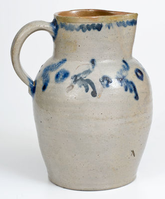 One-Gallon Stoneware Pitcher attrib. David Parr, Sr. and James Burland, Baltimore, MD, circa 1815-1821.