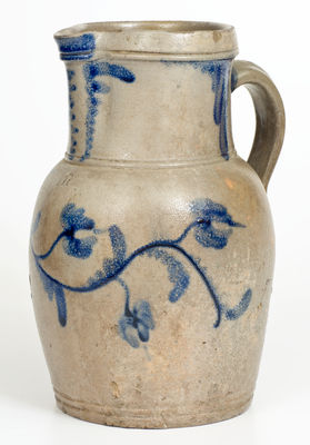 One-and-a-Half-Gallon Stoneware Pitcher attributed to the Samuel Irvine Pottery, Newville, PA