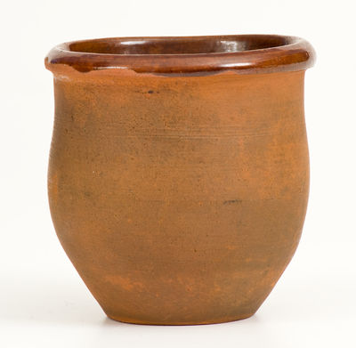 Rare "Solomon Miller / November 5, 1888" Redware Jar (Adams County, PA)