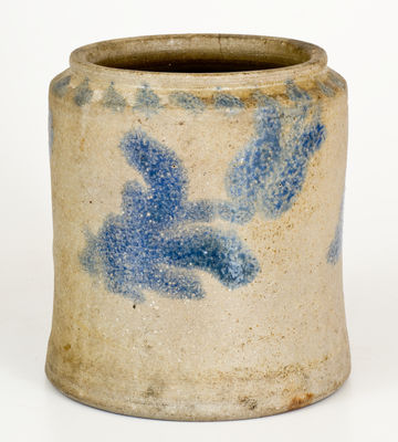 Extremely Rare Early-Period J. BELL Stoneware Jar w/ Cobalt Decoration (John Bell, Waynesboro, PA)
