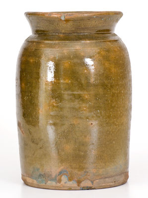 Glazed Redware Jar, possibly Galena, Illinois origin