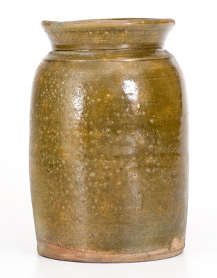 Glazed Redware Jar, possibly Galena, Illinois origin