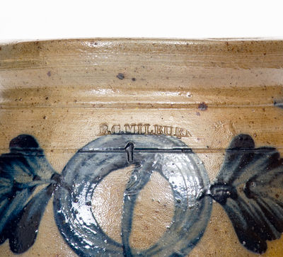 Fine B.C. MILBURN (Alexandria, Virginia) Half-Gallon Stoneware Jar