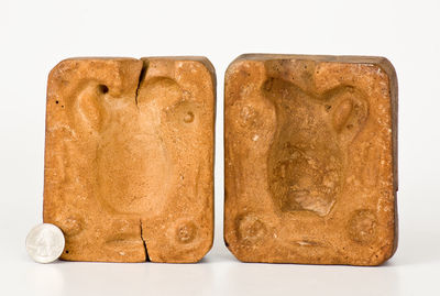 Unusual Pottery Pitcher Mold, American, 19th century