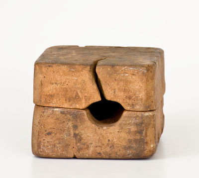 Unusual Pottery Pitcher Mold, American, 19th century