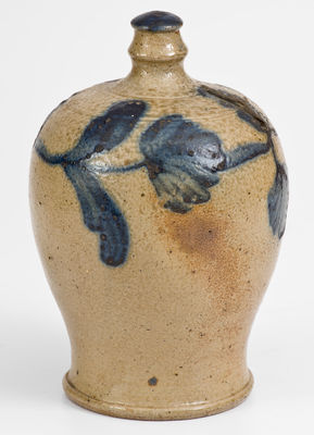 Scarce Cobalt-Decorated Stoneware Bank attrib. Richard C. Remmey, Philadelphia, PA, circa 1875