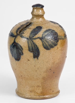 Scarce Cobalt-Decorated Stoneware Bank attrib. Richard C. Remmey, Philadelphia, PA, circa 1875