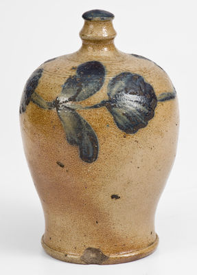 Scarce Cobalt-Decorated Stoneware Bank attrib. Richard C. Remmey, Philadelphia, PA, circa 1875