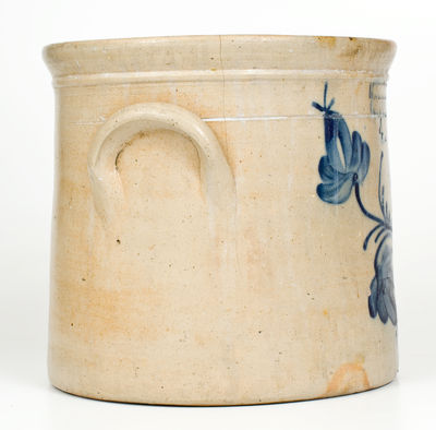 M. WOODRUFF / CORTLAND, New York Four-Gallon Stoneware Crock