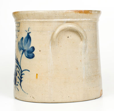 M. WOODRUFF / CORTLAND, New York Four-Gallon Stoneware Crock