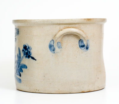 COWDEN & WILCOX / HARRISBURG, PA Three-Gallon Stoneware Cake Crock