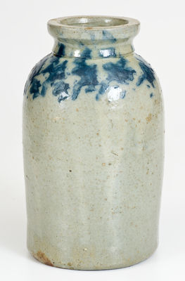 Fine JOHN BELL / WAYNESBORO Celadon-Glazed Stoneware Canning Jar