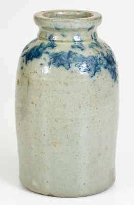 Fine JOHN BELL / WAYNESBORO Celadon-Glazed Stoneware Canning Jar