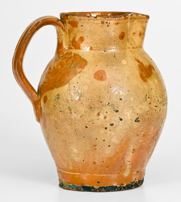 Slip-Decorated Redware Pitcher, probably Hagerstown, Maryland, early 19th century