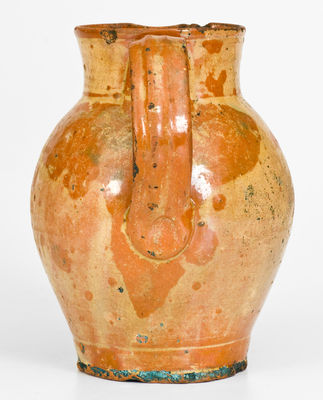 Slip-Decorated Redware Pitcher, probably Hagerstown, Maryland, early 19th century