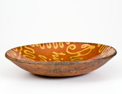 Important Philadelphia Redware Abolitionist Charger: 