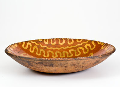 Important Philadelphia Redware Abolitionist Charger: 