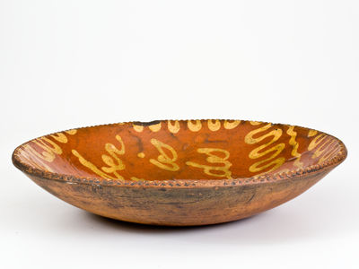 Important Philadelphia Redware Abolitionist Charger: 