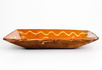 Very Rare Norwalk, Connecticut Redware Platter: 