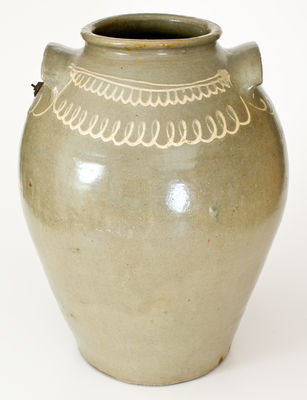Fine and Rare CHANDLER / MAKER (Thomas Chandler, Edgefield District, SC) Seven-Gallon Stoneware Jar
